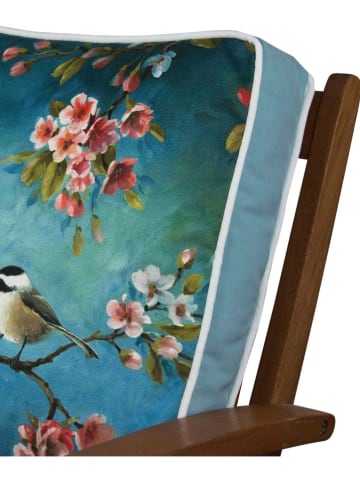 FLORIANE GARDEN Stuhlkissen in Petrol/ Bunt