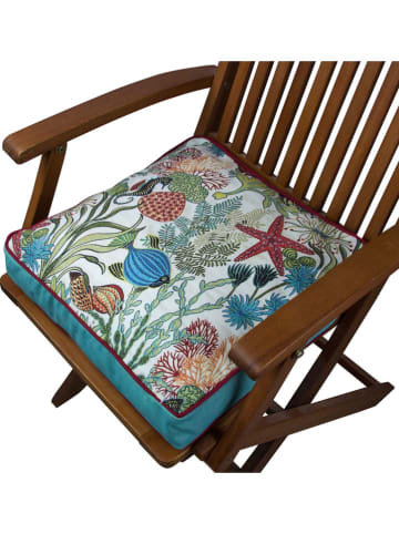 FLORIANE GARDEN Poduszka w kolorze zielonym ze wzorem na krzesło