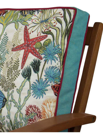 FLORIANE GARDEN Poduszka w kolorze zielonym ze wzorem na krzesło