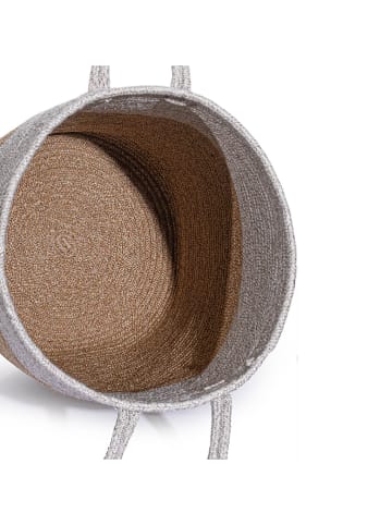Scandinavia Concept Aufbewahrungskorb in Beige/ Weiß - (H)50 x Ø 36 cm