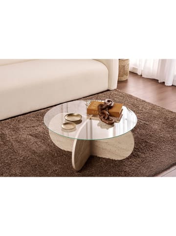 Scandinavia Concept Couchtisch ''Aeris'' in Beige - (B)75 x (H)35 x (T)75 cm