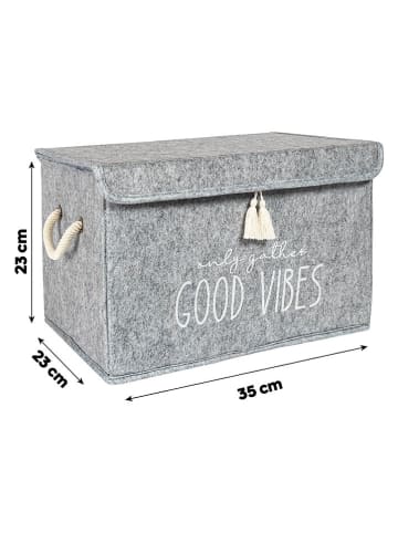 Scandinavia Concept Aufbewahrungskorb in Beige - (B)35 x (H)23 x (T)23 cm