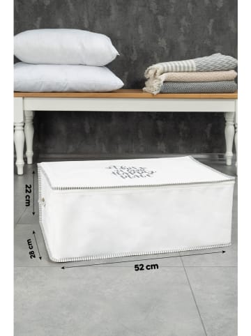 Scandinavia Concept Aufbewahrungskorb in Weiß - (B)52 x (H)22 x (T)28 cm