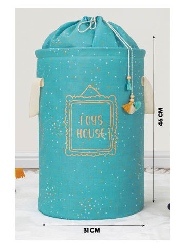 Scandinavia Concept Aufbewahrungskorb "ALS-04270" in Hellblau - (H)46 x Ø 31 cm