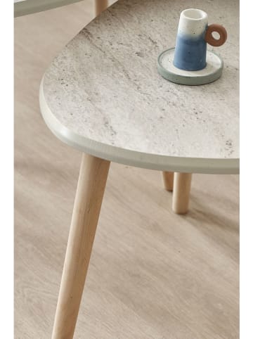 Scandinavia Concept 3-delige set: salontafels wit/beige