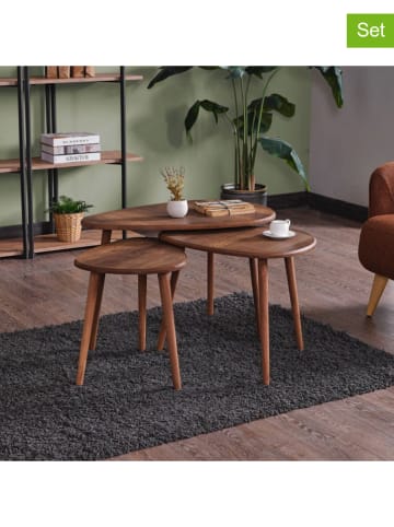 Scandinavia Concept 3er-Set: Couchtische in Braun