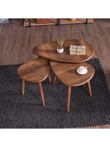 Scandinavia Concept 3er-Set: Couchtische in Braun