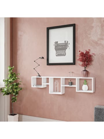 Scandinavia Concept Wandregal in Weiß - (B)120 x (H)32 x (T)17 cm