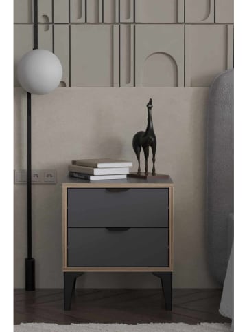 Scandinavia Concept Nachtkastje "Arden" antraciet - (B)45 x (H)52 x (D)40 cm