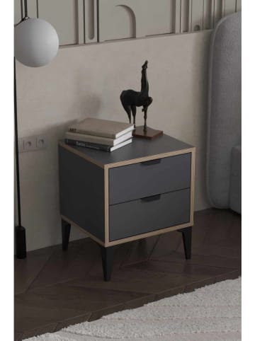 Scandinavia Concept Nachttisch "Arden" in Anthrazit - (B)45 x (H)52 x (T)40 cm