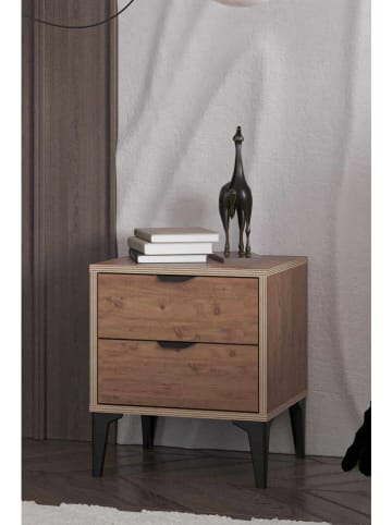 Scandinavia Concept Nachttisch "Arden" in Braun - (B)45 x (H)52 x (T)40 cm