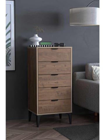Scandinavia Concept Kommode ''Arden'' in Braun - (B)50 x (H)105 x (T)40 cm