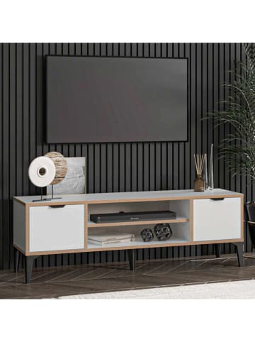 Scandinavia Concept Komoda RTV "Arden" w kolorze białym - 140 x 46 x 35 cm