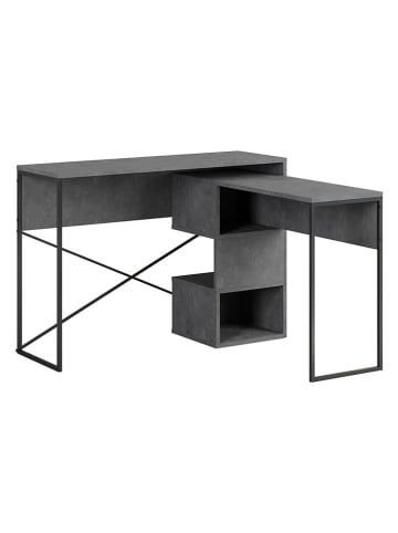 Scandinavia Concept Biurko "Badau" w kolorze szaro-czarnym - 110 x 77 x 102,5 cm