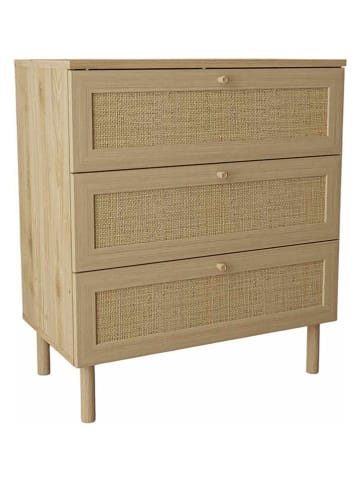 Scandinavia Concept Kommode ''Baru'' in Beige - (B)75 x (H)85 x (T)42 cm