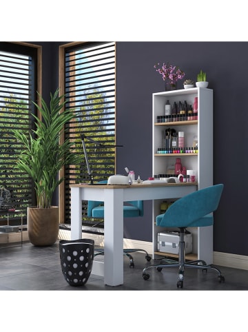 Scandinavia Concept Kaptafel wit/lichtbruin - (B)120 x (H)153,6 x (D)53,8 cm