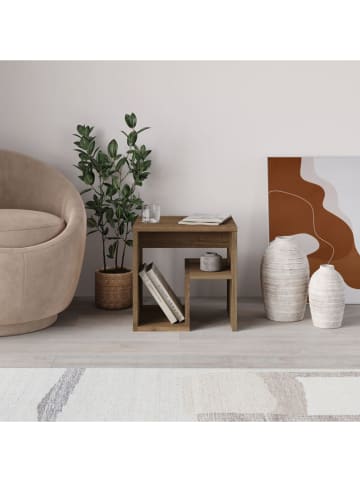 Scandinavia Concept Bijzettafel "Bon" bruin - (B)40 x (H)40 x (D)35 cm