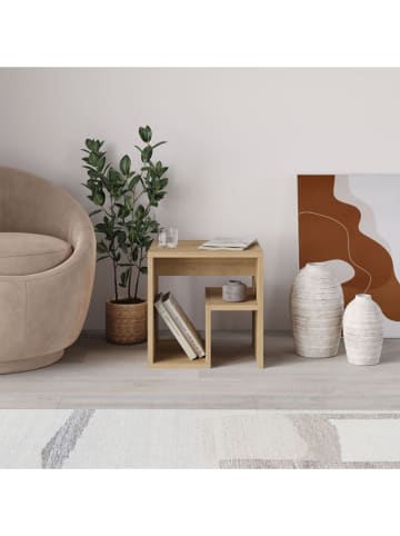 Scandinavia Concept Bijzettafel "Bon" lichtbruin - (B)40 x (H)40 x (D)35 cm