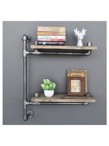 Scandinavia Concept Wandmeubel "Boru" walnotenhout - (B)47 x (H)60 x (D)13 cm