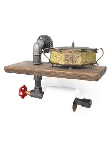 Scandinavia Concept Badregal in Braun - (B)31 x (H)22 x (T)14 cm