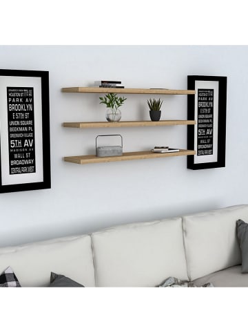 Scandinavia Concept 3er-Set: Wandregale "Boss" in Natur - (B)60 x (H)1,8 x (T)14,5 cm