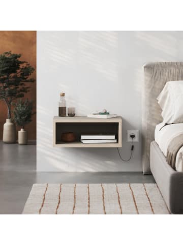 Scandinavia Concept Stolik nocny "Brik" w kolorze beżowym - 45 x 18 x 30 cm