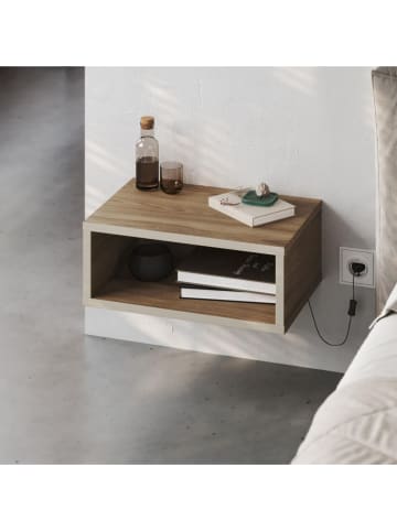 Scandinavia Concept Nachttisch "Brik" in Braun - (B)45 x (H)18 x (T)30 cm