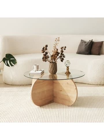 Scandinavia Concept Couchtisch "Bubble" in Eiche - (H)35 x Ø 75 cm