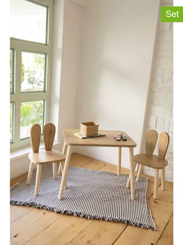 Scandinavia Concept 3-częściowy zestaw ''Bunny'' w kolorze jasnobrązowym