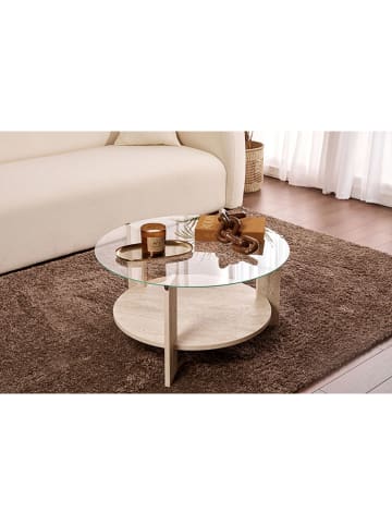 Scandinavia Concept Couchtisch ''Clara'' in Beige - (B)75 x (H)40 x (T)75 cm