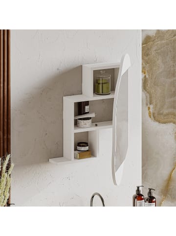 Scandinavia Concept Regał łazienkowy w kolorze białym - 60 x 75 x 13 cm