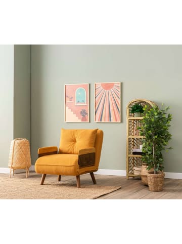 Scandinavia Concept Sofa "Cosmo Single" in Senf - (B)77 x (H)82 x (T)70 cm