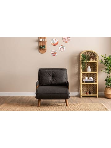 Scandinavia Concept Sofa "Cosmo Single" in Dunkelgrau - (B)77 x (H)82 x (T)70 cm