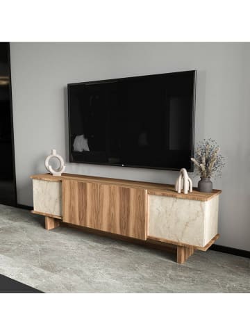 Scandinavia Concept TV-ladekast bruin/beige - (B)180 x (H)50 x (D)33 cm