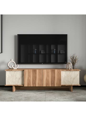 Scandinavia Concept TV-Kommode in Braun/ Beige - (B)180 x (H)50 x (T)33 cm