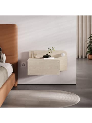 Scandinavia Concept Nachttisch "Dotta" in Creme - (B)52 x (H)28 x (T)30 cm