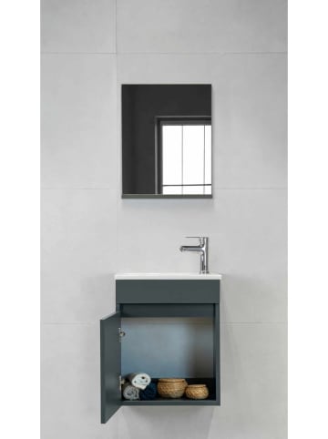 Scandinavia Concept 2tlg. Set: Waschbeckenunterschrank in Grau