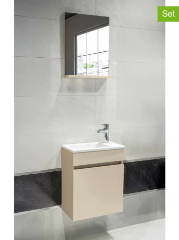 Scandinavia Concept 2-delige set: wastafelonderkast beige