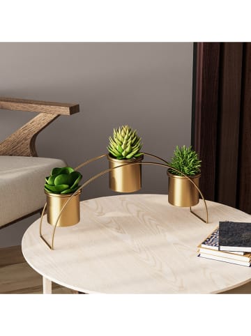 Scandinavia Concept Stojak w kolorze złotym na kwiaty - 40 x 20 x 10 cm