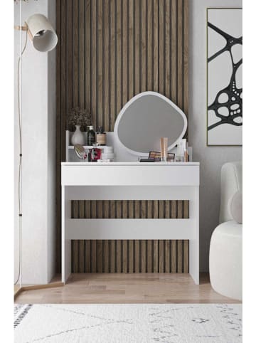 Scandinavia Concept Make-Up-Tisch in Weiß - (B)90 x (H)133 x (T)40 cm