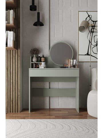 Scandinavia Concept Make-Up-Tisch in Grün - (B)90 x (H)133 x (T)40 cm