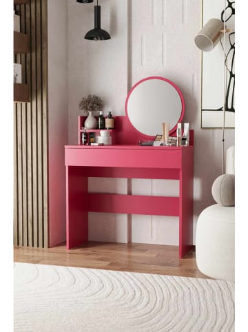 Scandinavia Concept Make-Up-Tisch in Pink - (B)90 x (H)133 x (T)40 cm