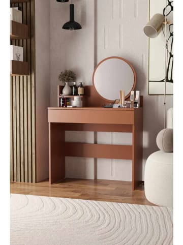 Scandinavia Concept Make-Up-Tisch in Hellbraun - (B)90 x (H)133 x (T)40 cm