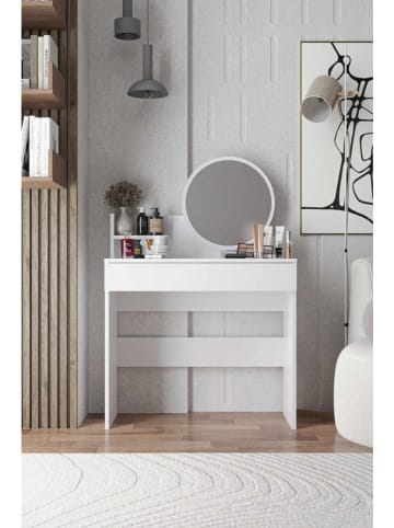 Scandinavia Concept Make-Up-Tisch in Weiß - (B)90 x (H)133 x (T)40 cm