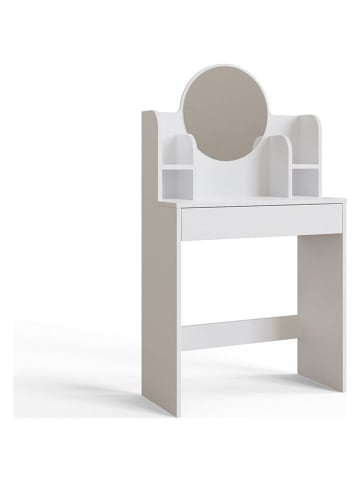 Scandinavia Concept Make-Up-Tisch "Idis" in Weiß - (B)74,8 x (H)135 x (T)34,8 cm
