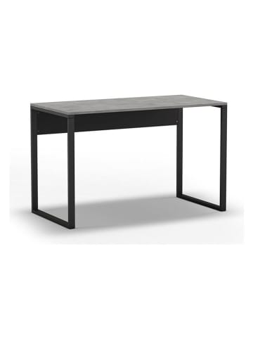 Scandinavia Concept Schreibtisch "Inna" in Grau/ Schwarz - (B)100 x (H)75 x (T)60 cm