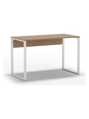 Scandinavia Concept Schreibtisch "Inna" in Hellbraun/ Weiß - (B)100 x (H)75 x (T)60 cm