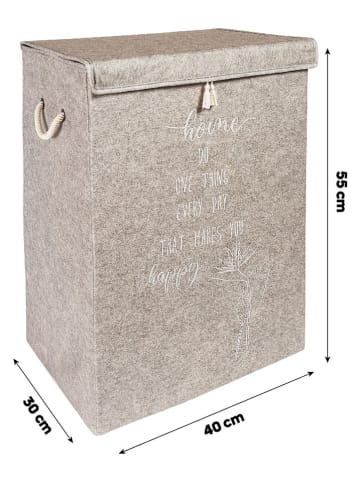 Scandinavia Concept Opbergmand beige - (B)55 x (H)30 x (D)40 cm