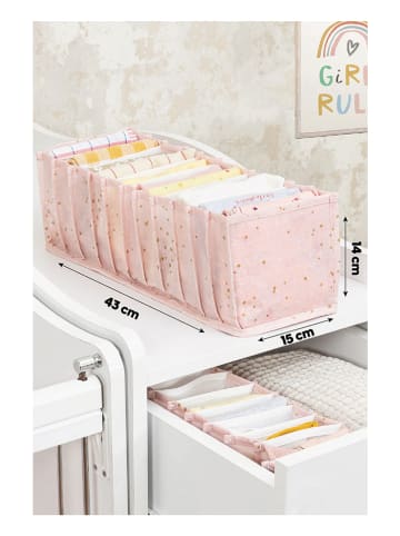Scandinavia Concept Aufbewahrungskorb "KALS-04096" in Rosa - (B)43 x (H)14 x (T)15 cm