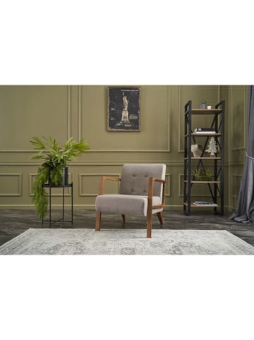 Scandinavia Concept Fauteuil "Kemer" crème/grijs - (B)69 x (H)80 x (D)83 cm